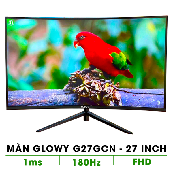 MÀN HÌNH GLOWY G27GCN (27 INCH/180HZ/VA/FULL HD/DP+HDMI)