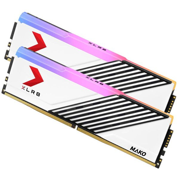 KIT RAM PNY XLR8 MAKO 32GB (2x16GB) RGB DDR5 6000Mhz WHITE