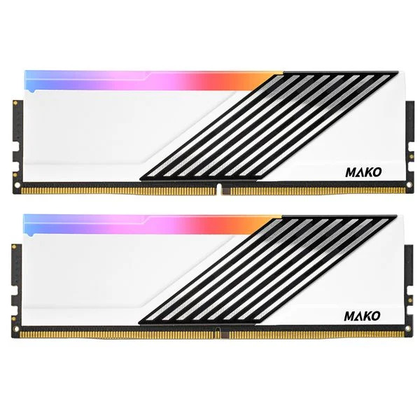 KIT RAM PNY XLR8 MAKO 32GB (2x16GB) RGB DDR5 6000Mhz WHITE