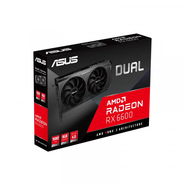 VGA ASUS Dual Radeon™ RX 6600 8GB GDDR6 V3 (Hiệu năng tương đương RTX 2060 6G)