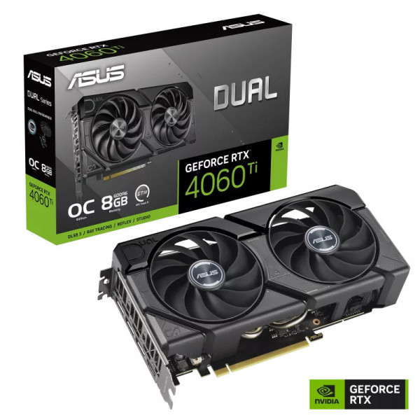 VGA ASUS DUAL RTX 4060 TI 8GB EVO DDR6 (DUAL-RTX4060TI-8GB-EVO)