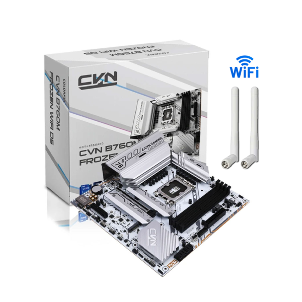 MAIN COLORFUL CVN B760M FROZEN DDR5 V2.0  WIFI (INTEL B760, LGA 1700, M-ATX, 4 KHE DDR5, WIFI+BLUETOOTH)