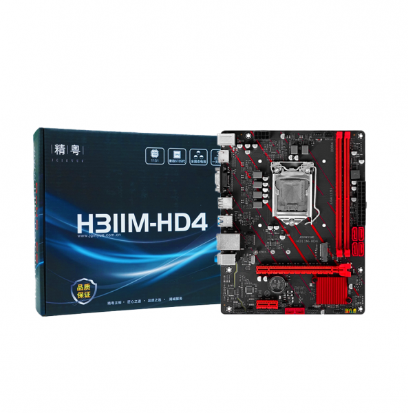 MAIN JGINYUE H311M-HD4 LGA1151 Đầy đủ HDMI, NVME, VGA( Hỗ trợ Turbo Boost, 8 Pin CPU )