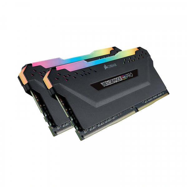KIT RAM CORSAIR VENGEANCE 16GB (2X8GB) Bus 3200 DDR4 RGB PRO BLACK