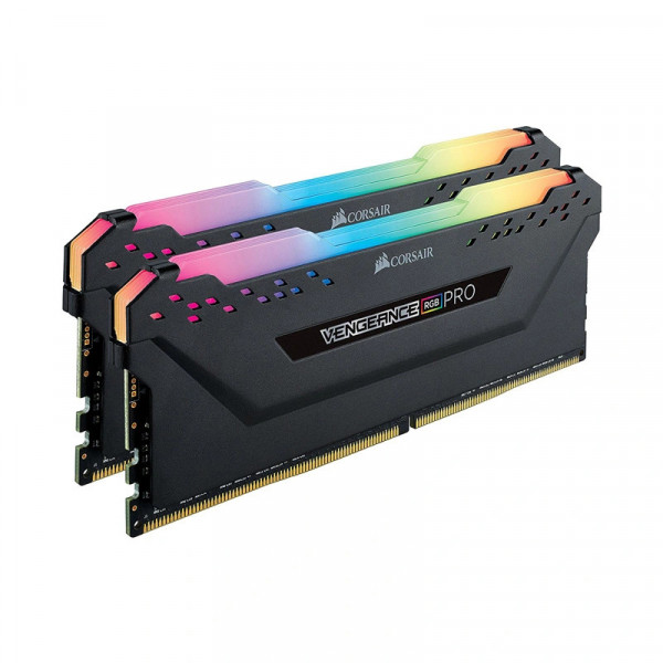 KIT RAM CORSAIR VENGEANCE 16GB (2X8GB) Bus 3200 DDR4 RGB PRO BLACK