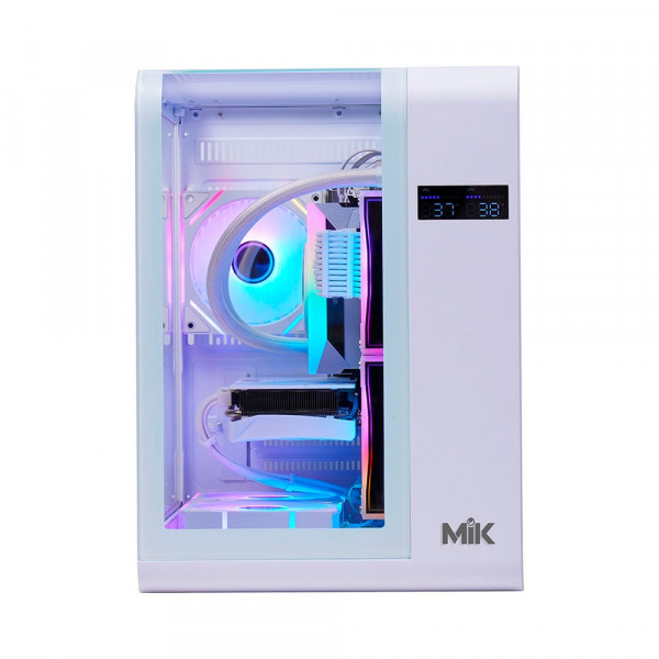 VỎ CASE MIK BARBATOS M WHITE (M-ATX/KHÔNG FAN)