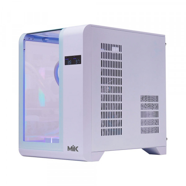 VỎ CASE MIK BARBATOS M WHITE (M-ATX/KHÔNG FAN)