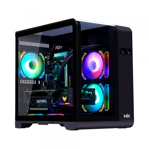 VỎ CASE MIK BARBATOS M BLACK (M-ATX/KHÔNG FAN)