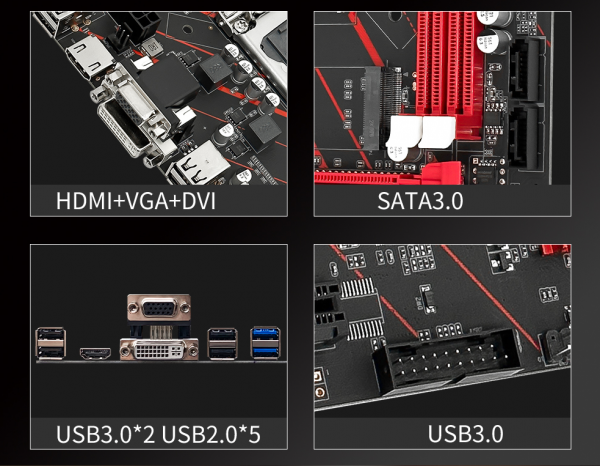 MAIN JGINYUE H81M-H HDMI, VGA, NVME(New Full Box 24 tháng)