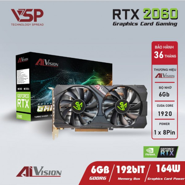 VGA AIVISION GEFORCE RTX 2060 6G