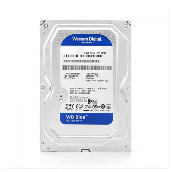Ổ CỨNG HDD WD 1TB BLUE 3.5 INCH, 7200RPM, SATA, 64MB CACHE (WD10EZEX)