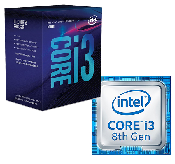 CPU INTEL CORE I3 8100 (3.60GHZ, 6M, 4 CORES 4 THREADS) (TRAY CHƯA GỒM FAN)