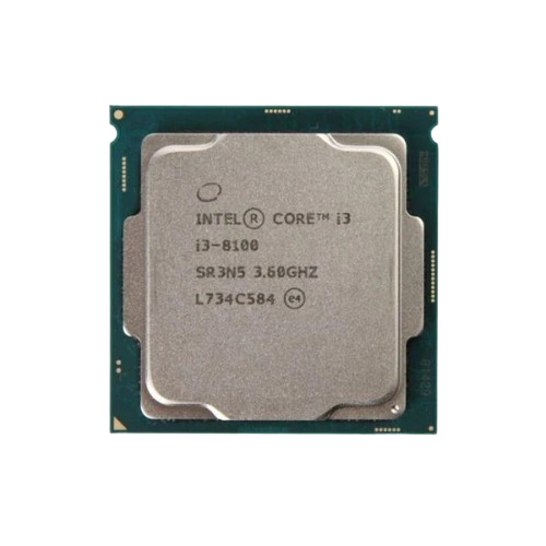 CPU INTEL CORE I3 8100 (3.60GHZ, 6M, 4 CORES 4 THREADS) (TRAY CHƯA GỒM FAN)