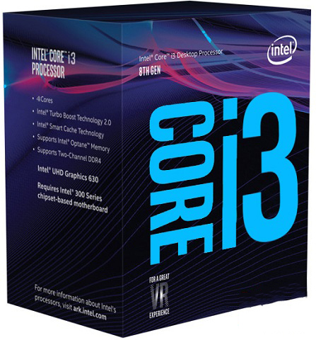 CPU INTEL CORE I3 8100 (3.60GHZ, 6M, 4 CORES 4 THREADS) (Giá build Kèm PC)