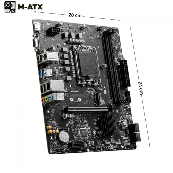 MAINBOARD MSI PRO B760M-E DDR4