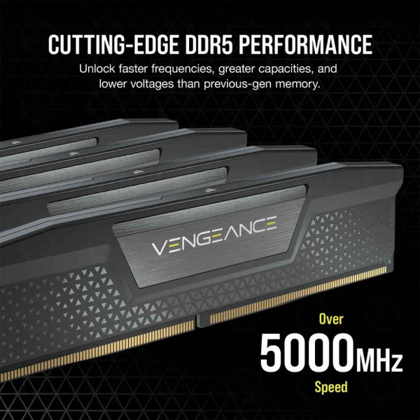 KIT RAM CORSAIR VENGEANCE LPX 96GB (2x48GB) DDR5 5600MHz (CMK96GX5M2B5600C40)