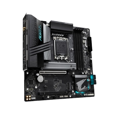 Mainboard GIGABYTE B760M AORUS PRO AX DDR5 (WIFI 6E +Bluetooth ,Intel B760, LGA1700, mATX, 4 khe RAM )