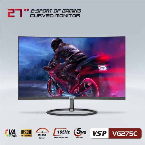 MÀN HÌNH CONG VSP VG275C 27INCH 165 Hz 2K ESPORT GAMING