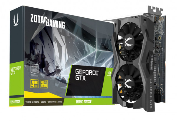VGA ZOTAC GAMING GEFORE GTX 1650 Super 4G GDDR6 TWIN FAN (4GB GDDR6, 128-Bit, HDMI+DP)