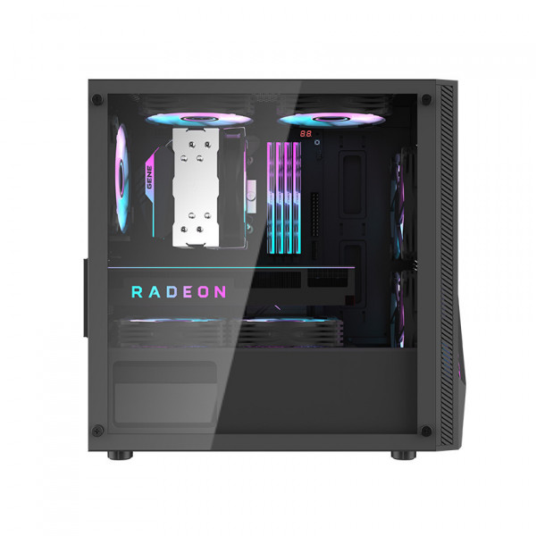 VỎ CASE DARKFLASH AL390 BLACK SẴN 3 FAN LED RGB(MATX/MID TOWER/MÀU ĐEN)