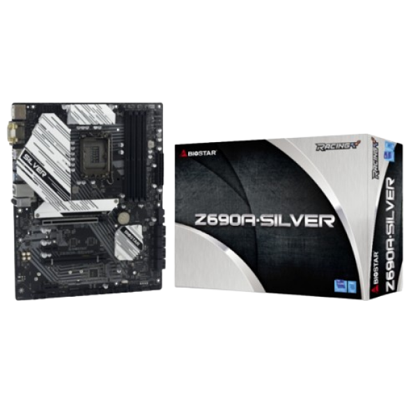 Mainboard BIOSTAR Z690A SILVER ((Intel Z690, Socket 1700, ATX, 4 khe Ram DDR4)