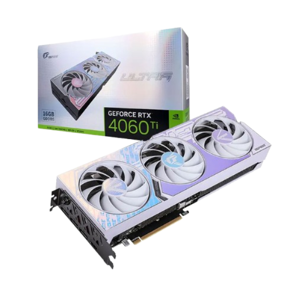 VGA COLORFUL RTX 4060 Ti Ultra W OC 16GB-V (GDDR6, 128-bit, HDMI+DP, 1x8-pin)