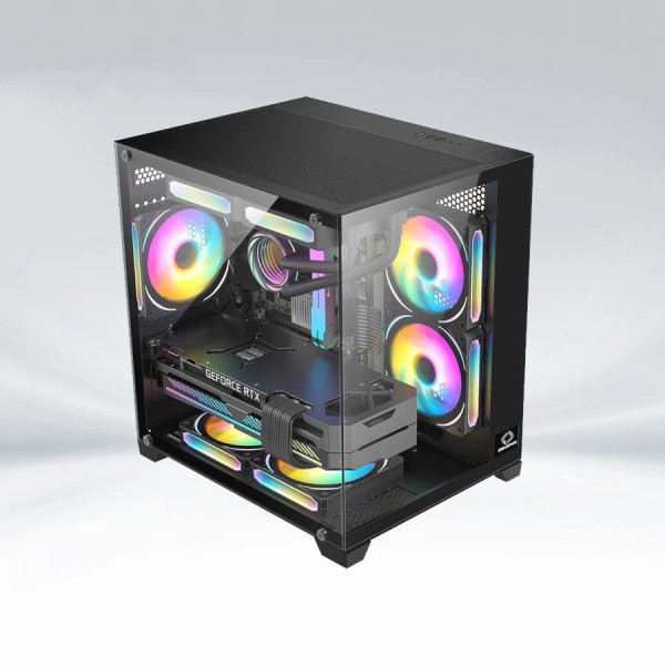 VỎ CASE COOLERPLUS X34B BLACK (KHÔNG FAN)