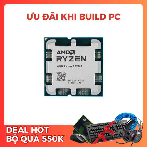 Ryzen 5 7500F Tray ( Boost 5.0 GHz | 6 Cores / 12 Threads | 32 MB Cache CPU Game AMD, AM5)