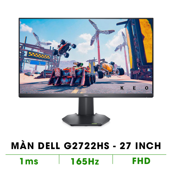 Màn hình Dell G2722HS (27 inch/FHD/IPS/165Hz/1ms/350 nits/HDMI+DP+Audio/Freesync)