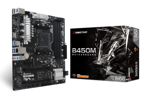 MAIN BIOSTAR B450MX-S (AMD B450/SOCKET AM4/2*DDR4/M-ATX/ WIFI+BLUETOOTH