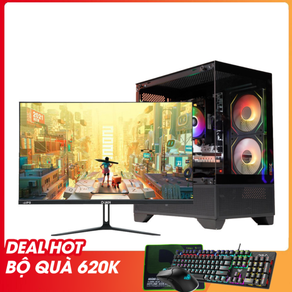 Bộ PC Core I5 12400F| RTX 3050 6G| Ram 16G| NVME 256G | Màn 24 Inch