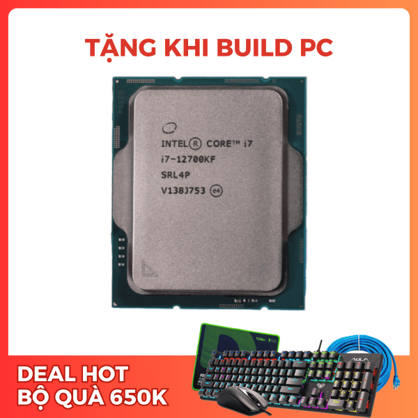 CPU INTEL CORE I7-12700KF TRAY (3.8GHZ TURBO UP TO 5.0GHZ, 12 NHÂN 20 LUỒNG, 25MB CACHE, 125W) - SOCKET INTEL LGA 1700/ALDER LAKE)