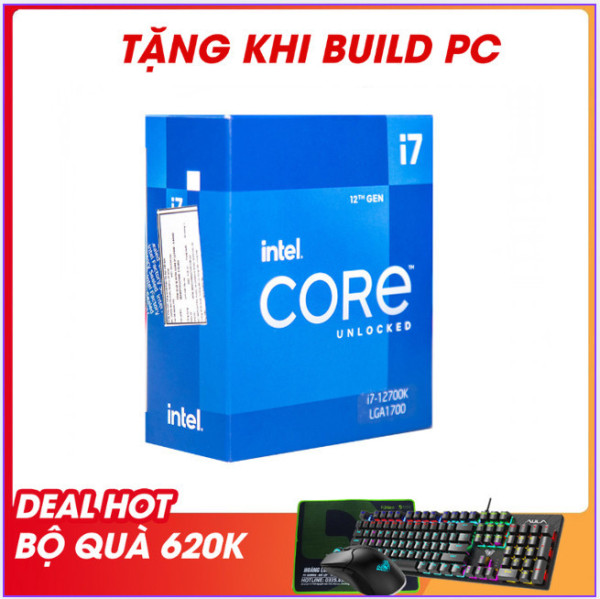 CPU INTEL CORE I7-12700KF TRAY (3.8GHZ TURBO UP TO 5.0GHZ, 12 NHÂN 20 LUỒNG, 25MB CACHE, 125W) - SOCKET INTEL LGA 1700/ALDER LAKE)