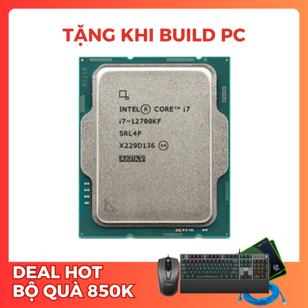 CPU INTEL CORE I7-12700KF TRAY (3.8GHZ TURBO UP TO 5.0GHZ, 12 NHÂN 20 LUỒNG, 25MB CACHE, 125W) - SOCKET INTEL LGA 1700/ALDER LAKE)