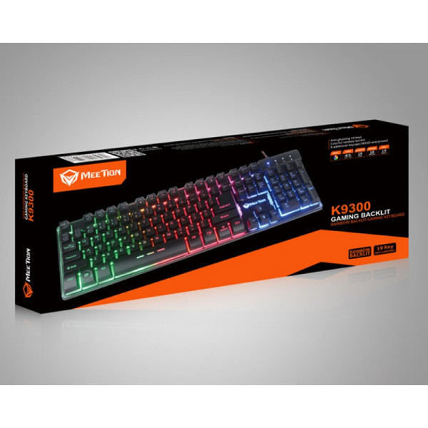 BÀN PHÍM GIẢ CƠ GAMING MEETION K9300 CÓ ĐÈN LED 7 MÀU