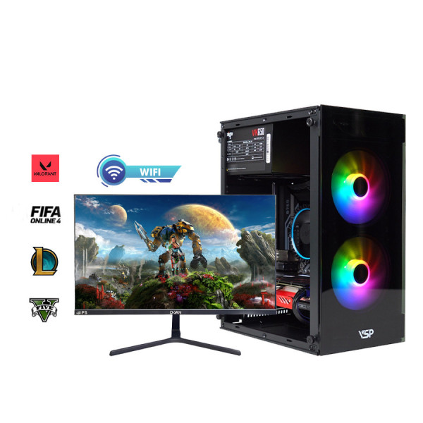 Core I5 12400F| Ram 8G| RX 580 8G | SSD 256G| Màn 24 inch ( WiFI)