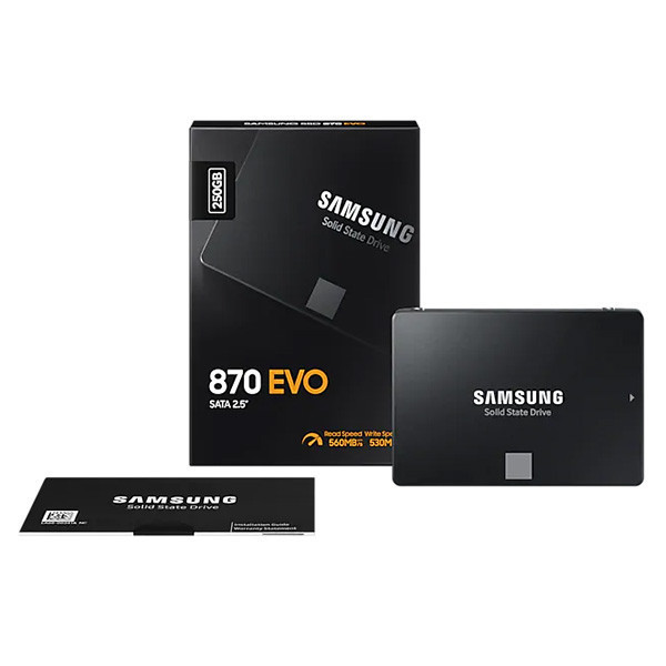 Ổ SSD Samsung 870 Evo MZ-77E250BW 250Gb (SATA3/ 2.5Inch/ 560MB/s/ 530MB/s)