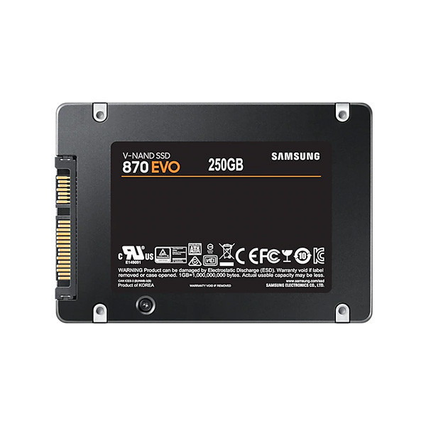 Ổ SSD Samsung 870 Evo MZ-77E250BW 250Gb (SATA3/ 2.5Inch/ 560MB/s/ 530MB/s)