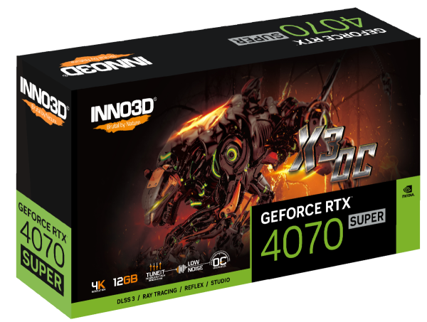 VGA INNO3D RTX 4070 SUPER 12GB X3 OC DDR6X