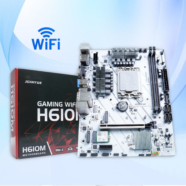 MAIN JGINYUE H610M-GAMING WIFI DDR4 Có chân pin ARGB ( WiFi / Bluetooth)