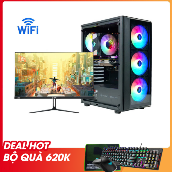 Core I5 13400F | RTX 3050 6G |Ram 16G | NVME 512G |  Màn 24 inch (Wifi / Bluetooth) 