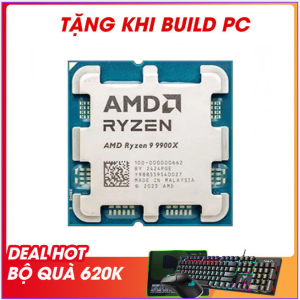 AMD Ryzen 9 9900X Tray (4.4 GHz Boost 5.6 GHz | 12 Cores / 24 Threads | 64 MB Cache) 