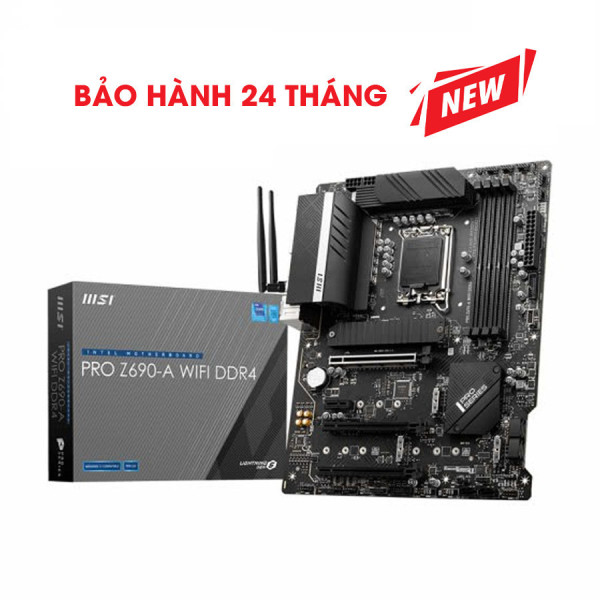 MAIN MSI PRO Z690-A WIFI DDR4 (INTEL Z690, SOCKET 1700, ATX, 4 KHE RAM D4) NK - BH 24 TH