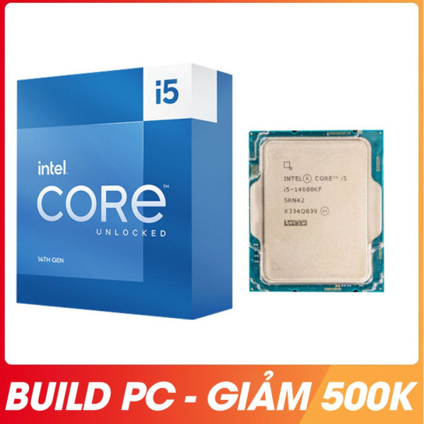 CPU Intel Core I5 14600KF TRAY (UP TO 5.3GHZ, 14 NHÂN 20 LUỒNG, 24MB CACHE, 125W) - SOCKET INTEL LGA 1700/Raptor Lake