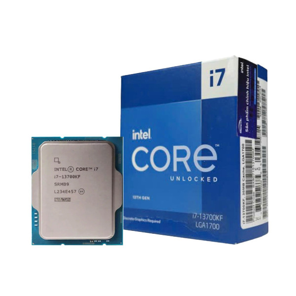 CPU INTEL CORE I7-13700KF TRAY (UP TO 5.40GHz,16 NHÂN 24 LUỒNG, 30M CACHE, RAPTOR LAKE)