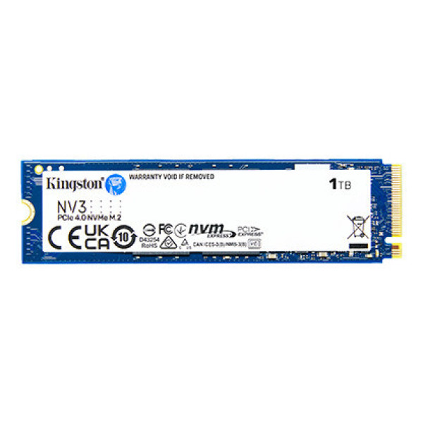 Ổ cứng SSD Kingston SNV3S 1TB NVMe M.2 2280 PCIe Gen 4x4 (Đọc 6000MB/s - Ghi 4000MB/s) - (SNV3S/1000G)