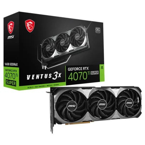 VGA MSI GEFORCE RTX 4070 TI SUPER 16G VENTUS 3X OC (GDDR6X/ 256 BIT)