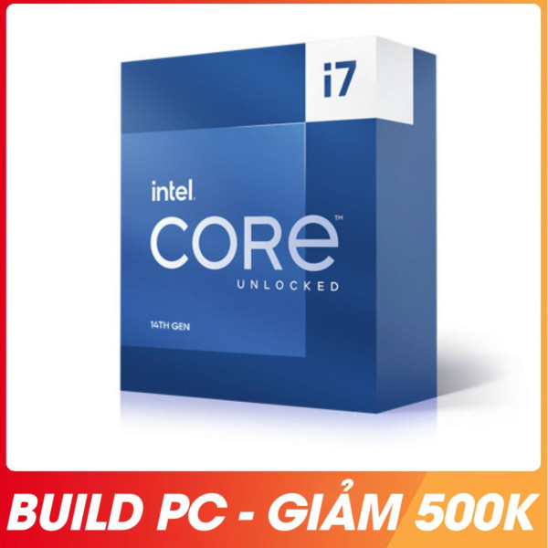 CPU Intel Core i7 14700KF Tray (Up 5.6 GHz, 20 Nhân 28 Luồng, 33MB Cache, Raptor Lake)