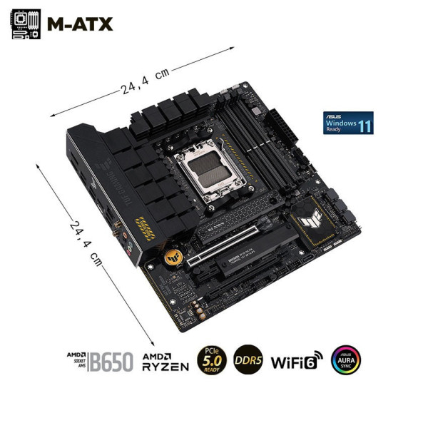 Mainboard ASUS TUF GAMING B650M-PLUS WIFI (AMD/AM5 Ryzen 7000 /4xDDR5 /Max 128GB)