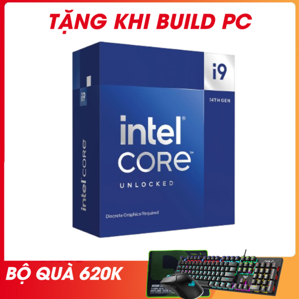 CPU INTEL CORE I9 14900KF TRAY (UP TO 6.0 GHZ, 24 NHÂN 32 LUỒNG, 36MB CACHE, 125W - SOCKET INTEL LGA 1700)